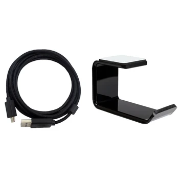USB-кабель длиной 2 м Аудиокабель для гарнитуры Logitech G633 С акриловым кронштейном для наушников, настенный держатель гарнитуры, стол