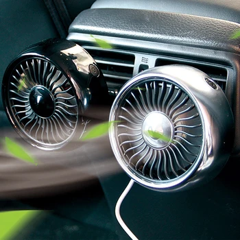 Автомобильный вентилятор Многофункциональный мини-автомобильный вентилятор охладитель автомобиля вращающийся на 360 градусов охлаждающий вентилятор Электромобиля Циркуляционный скоростной автомобильный охладитель