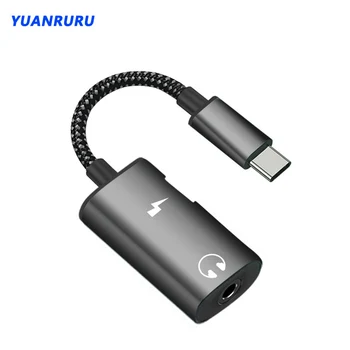 Адаптер типа C USB C с разъемом 3,5 мм Аудио Зарядное устройство разветвитель Разъем для наушников адаптер для Huawei Mate 40 Pro Xiaomi Samsung