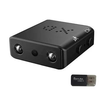 Беспроводная камера 1920x1080P Видеокамера домашней безопасности инфракрасного ночного видения с поддержкой обнаружения движения TF-карта емкостью до 32G