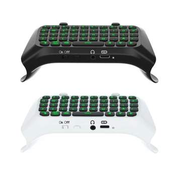 Беспроводная мини-клавиатура H37E Chatpad для контроллера ps5 Geen с подсветкой в режиме реального времени