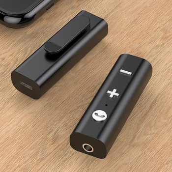 Беспроводной адаптер Bluetooth 5.0 Автомобильный аудиоприемник с разъемом 3,5 мм Музыкальный приемник Bluetooth для наушников Динамик Поддержка голосового вызова