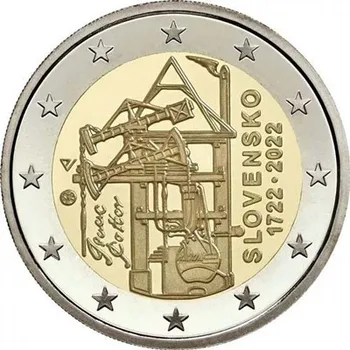Биметаллическая монета 2 евро UNC, первый паровой двигатель 2022 года, 100% оригинал