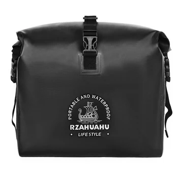 Велосипедная водонепроницаемая сумка Большой емкости, корзина для руля, передняя трубка, наплечный рюкзак, передняя подвесная сумка для электровелосипеда MTB