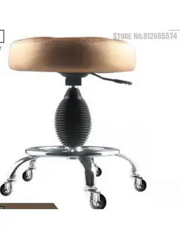 Взрывозащищенное железное кресло с подъемным колесом, косметический стул, рабочий стул, Парикмахерский стул, стул для макияжа