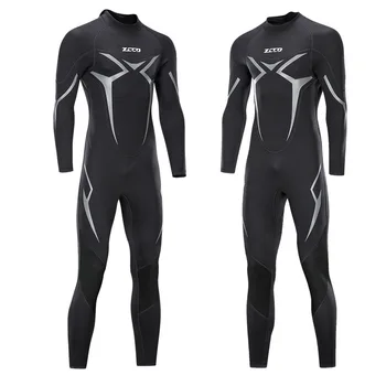 Водолазный костюм Мужской 3 мм костюм для подводного плавания Теплый суперэластичный влагостойкий гидрокостюм Зимний купальный костюм Профессиональное снаряжение для дайвинга