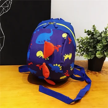 Детские рюкзаки с мультяшным милым динозавром, защита от потери, Детский сад, Маленькие рюкзаки для мальчиков и девочек, школьные сумки для детей