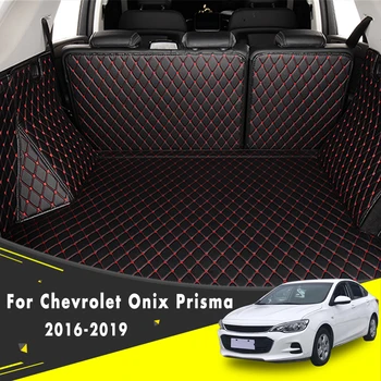 Для Chevrolet Onix Prisma 2019 2018 2017 2016 Автомобильные коврики в багажник, Интерьеры, Автомобильные Ковры, Грузовые Аксессуары, Чехлы на заказ, Водонепроницаемые