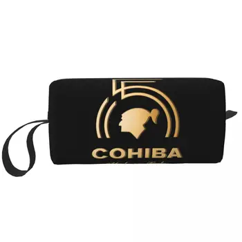 Дорожная сумка для туалетных принадлежностей для кубинских сигар Cohiba, Модный Органайзер для косметики для макияжа, женские сумки для хранения косметики, чехол для набора Dopp, коробка