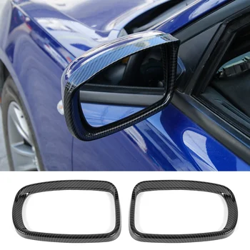 Зеркало заднего вида, Дождевик для бровей, декоративная накладка для Dodge Charger 2015-2021 Chrysler 300C 2011-2021, ABS Углеродное волокно