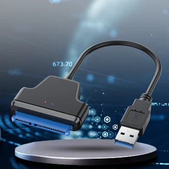 Кабель-Преобразователь Внешнего Жесткого Диска USB To SATA Serial USB 3.0 Type C Для Жесткого Диска 20/50 см для SSD-Накопителя 2,5-Дюймового Планшета