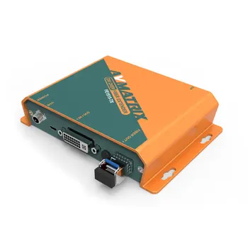 Комплект передатчика/приемника AVMATRIX FE1515 DVI-i Over Fiber Extender, Поддерживающий Удлинение одномодового LC-симплексного волокна на расстояние до 20 км
