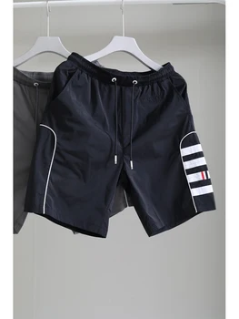 Короткие брюки TB THOM, Модный Корейский дизайн, повседневные дышащие Мужские шорты, Летние пляжные повседневные спортивные толстовки на открытом воздухе, TB Sweatshorts