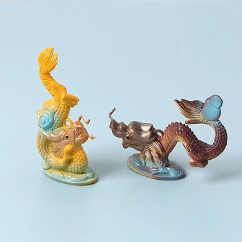 Куклы, креативные миниатюрные фигурки Дракона для показа, Микроландшафтные украшения Для украшения дома, подарки для декора комнаты