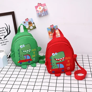 Милый мультяшный рюкзак с динозавром для мальчиков и девочек из детского сада, сумки для книг средней школы для девочек