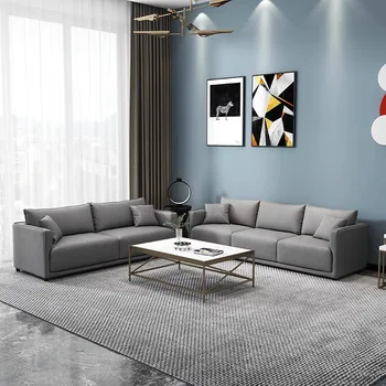 Минималистский диван для гостиной на открытом воздухе С кожаным акцентом, Диваны для гостиной отеля, Секционная мебель для отеля Nordic Silla De Playa