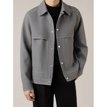 Мужская Японская Корейская уличная мода, свободная повседневная Винтажная демисезонная джинсовая куртка-карго, куртка, мужская верхняя одежда