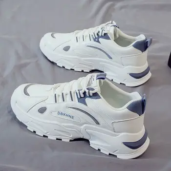 Мужские кроссовки 2023 года, мужская обувь, мужские лоферы, белые мокасины из мягкой кожи, увеличивающие рост, мужская обувь