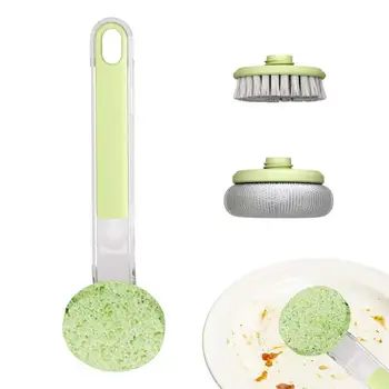Набор щеток для мытья посуды, Кухонная щетка для чистки кастрюль, сковородок, Многофункциональные инструменты для мытья посуды с длинной ручкой Для кухонной посуды