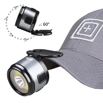 Налобный фонарь, портативный Многофункциональный светильник 6550, светодиодный USB C, перезаряжаемый светильник с магнитным крючком, зажим для крышки, Наружный Внутренний фонарь для кемпинга