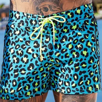новые летние повседневные пляжные мужские шорты 2023, повседневные брюки, модные плавки на Гавайях, быстросохнущие пятиточечные брюки
