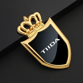 Новые металлические наклейки на кузов, наклейки на окна, наклейки с логотипом, значки для Nissan TIIDA, аксессуары