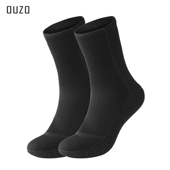 Носки для дайвинга OUZO 3 мм, морозостойкие, теплые, износостойкие, нескользящие носки, носки для плавания, подводного плавания, пляжные носки для серфинга