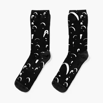 Носки для соревнований по парапланеризму (черные), футбольные носки с подогревом, мужские зимние носки