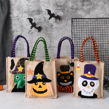 Подарочные пакеты на Хэллоуин, нетканая сумочка, подарки на Хэллоуин для детей, сумка для конфет, принадлежности для фестиваля призраков, декор на День Хэллоуина