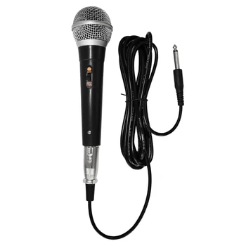 Портативный профессиональный проводной динамический микрофон с четким голосом для исполнения вокальной музыки в караоке