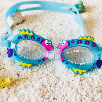 Прекрасные детские очки для плавания, водонепроницаемые очки для плавания, регулируемые для детей 3-8 лет, для серфинга и дайвинга