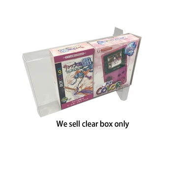 Прозрачный защитный чехол из ПЭТ для игровой консоли GBC Sakura War ограниченной серии, коробка для хранения дисплея, коллекционный чехол