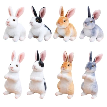 Пушистый кролик, сувениры для вечеринок, Милые плюшевые игрушки-кролики, компаньон для сна, мягкая модель кролика для детей, подарок детям на день рождения