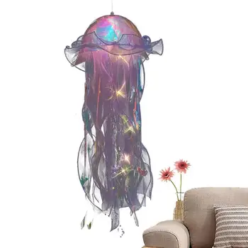 Светодиодная лампа в виде медузы, Декоративная лампа в виде медузы, сделанная своими руками, Портативные вечерние Декоративные лампы, Атмосферная Декоративная лампа для жизни