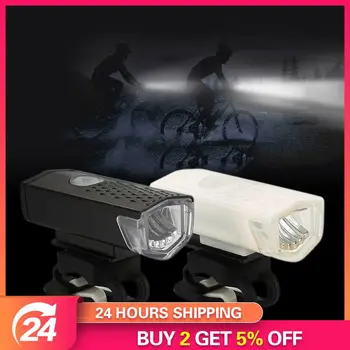 Светодиодный Велосипедный фонарь Передний Задний фонарь велосипеда USB Перезаряжаемый Водонепроницаемый Велосипед для горной дороги Фонарик Бесплатный USB-кабель Велосипедное Снаряжение