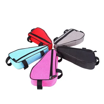 Треугольная сумка для верховой езды большой емкости, износостойкая сумка для хранения, каркасная сумка для дорожных и горных велосипедов