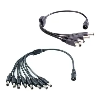 Универсальный кабель-адаптер Питания, Совместимый с Портами DC5,5x2,1 мм, Шнур питания 12V для Электронного устройства OD2,7x5,4 мм, Параллельный R2LB