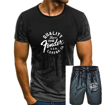 футболка Модная мужская Рок-рубашка Для фитнеса, отдыха, спортивная футболка для бега, Футболка с коротким рукавом, Гитары, Качественная футболка