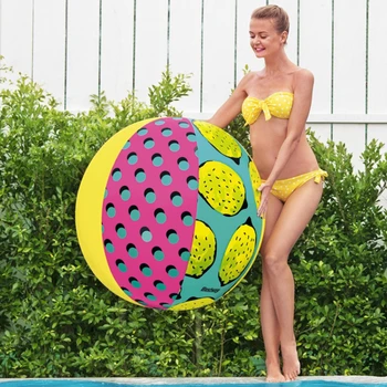 Цветной пляжный мяч Надувной гандбольный мяч диаметром 81 см многоразовый водяной шар