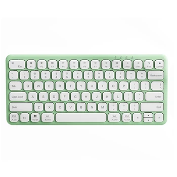 Цельнокроеная клавиатура для ноутбука с поддержкой нескольких устройств 2,4 G, подходящая для офисного компьютера, планшета, зеленая