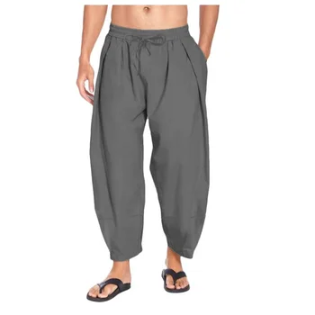 Шаровары, мужская уличная одежда, мужские брюки для бега, хлопковые повседневные мужские брюки, пляжные брюки