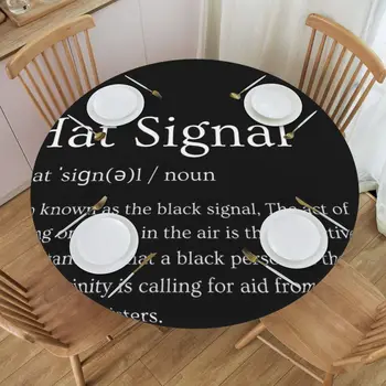 Шляпа Signal Круглая скатерть для стола из полиэфирного волокна с эластичным ремешком