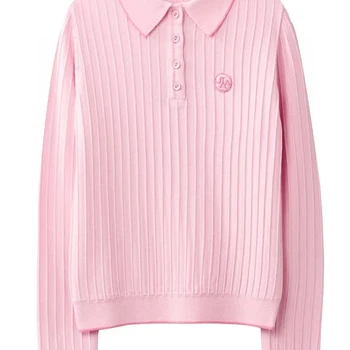 【Акционная цена 】 Женская одежда для гольфа, осенне-зимняя трикотажная рубашка с длинным рукавом, теплая трикотажная плиссированная юбка, комплект рубашки для гольфа